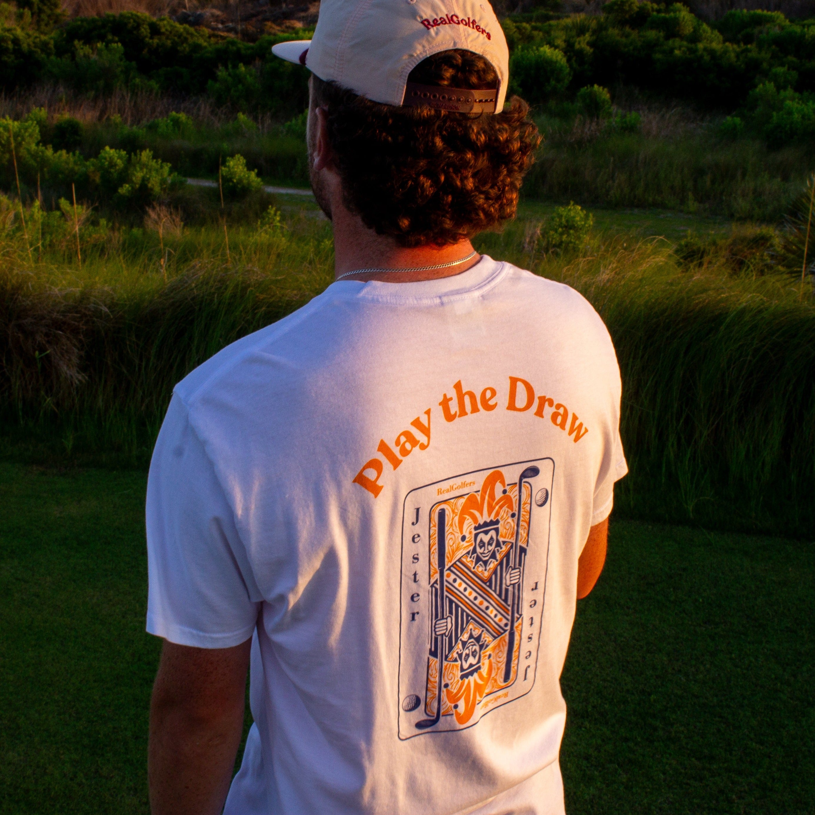 Play The Draw Tee - White | RealGolfers