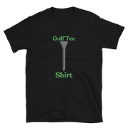 Black T-Shirt With a golf tee on it