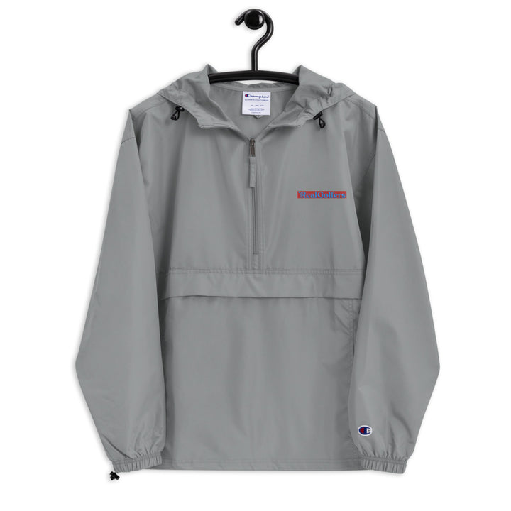 Light Grey Polyester Rain Jacket
